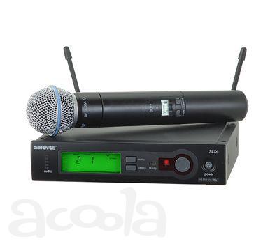 Микрофон SHURE SLX24/BETA58 проф. радиосистема. НОВЫЙ. не  рыночный-важно